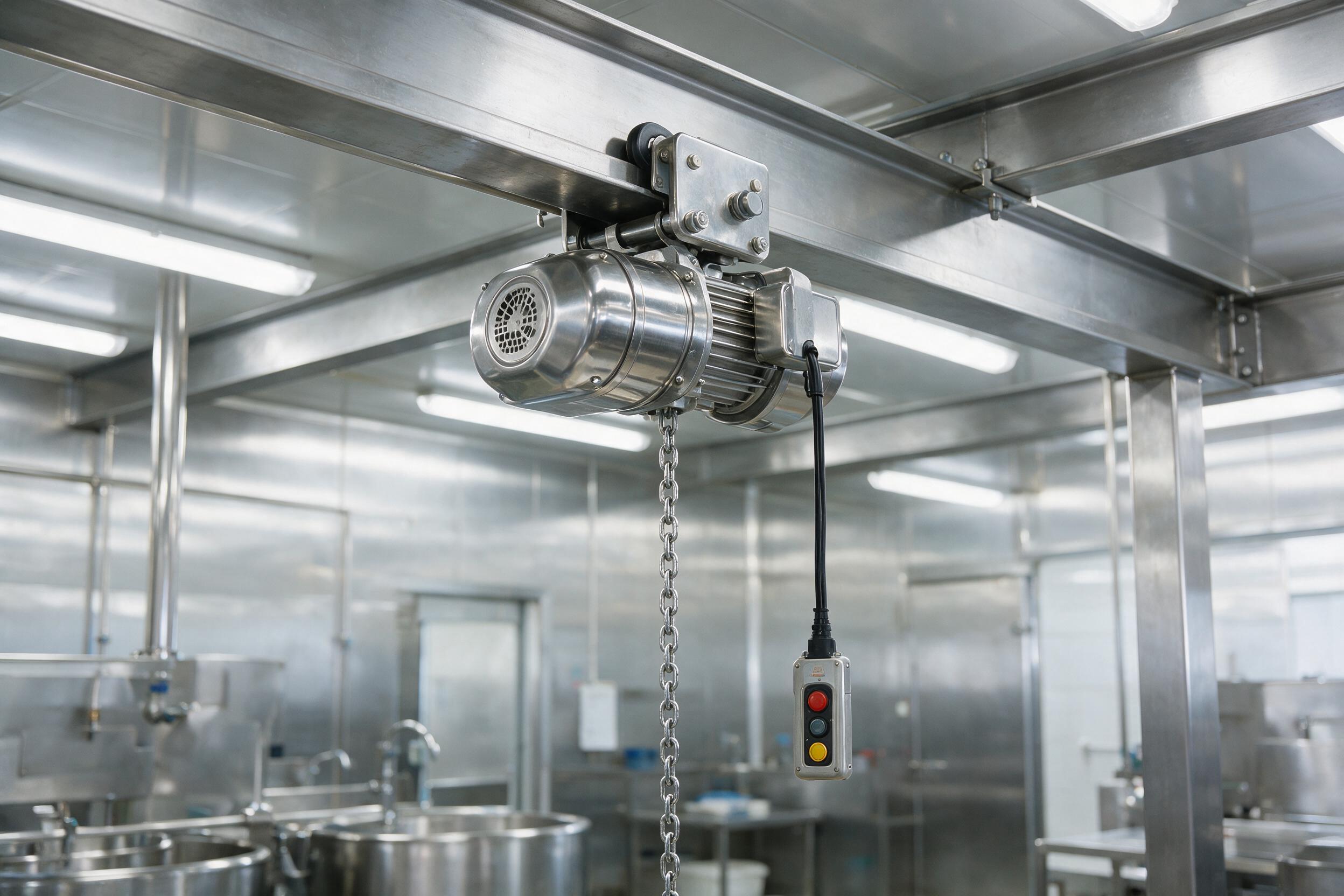 Danisco Prai chain hoist installation