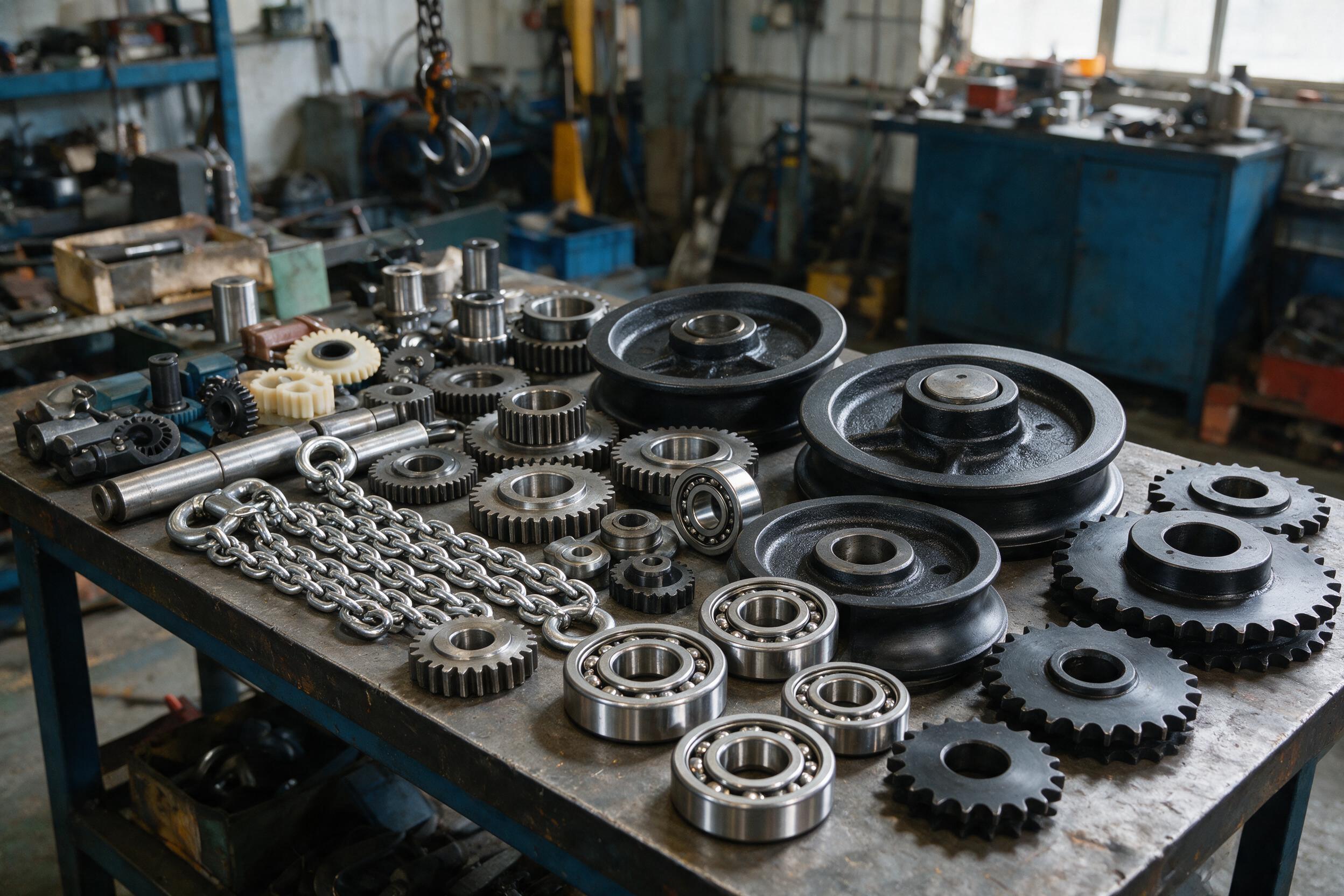 Spare parts and travel drives